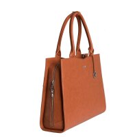 Socha Straight Line Cognac 15.6 Zoll elegante Laptoptasche - Braun