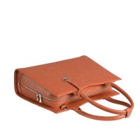 Socha Straight Line Cognac 15.6 Zoll elegante Laptoptasche - Braun