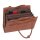 Socha Straight Line Cognac 15.6 Zoll elegante Laptoptasche - Braun