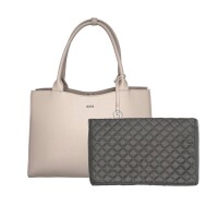 Socha Straight Line Vanilla Borsa elegante per laptop da 15,6 pollici - Beige