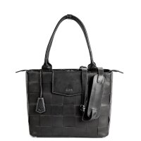 Socha Helena Bolso de Piel de Napa Negro con Clutch - Negro