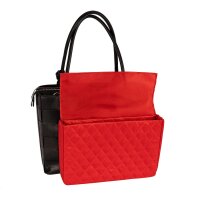 Socha Helena Premium Black Nappa leather bag with clutch - Black