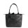 Socha Helena Premium Black Nappa leather bag with clutch - Black