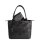 Socha Helena Premium Black Nappa leather bag with clutch - Black