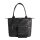 Socha Helena Premium Black Nappa leather bag with clutch - Black