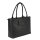 Socha Diana Premium Black 15.6 inch nappa leather laptop bag - Black