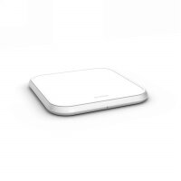 Zens Aluminum Single Wireless Qi Charger with USB-C Power Adapter (10W) - White