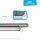 Zens Aluminum Single Wireless Qi Charger with USB-C Power Adapter (10W) - White