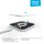 Zens Aluminum Single Wireless Qi Charger with USB-C Power Adapter (10W) - White