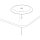 Zens Core Caricabatterie wireless Qi singolo integrato (10W) - Bianco