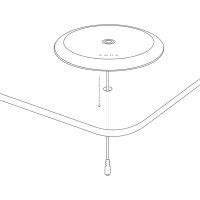 Zens Core DIY Built-in Single Wireless Qi Charger (15W) Einbau-Ladegerät - Weiss