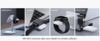 ESR HaloLock 3 en 1 Set de carga inalámbrica /Reloj con fuente de alimentación - Blanco