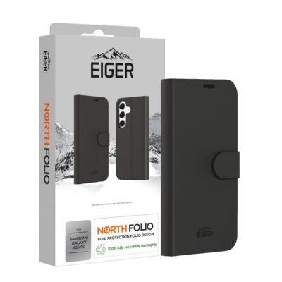 Eiger North Folio Case Etui für Samsung Galaxy A25 5G - Schwarz