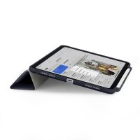 Pipetto Origami No3 Pencil Case Hülle für iPad Air 11 M2 (Gen 4-6) - Dunkel Blau