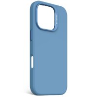 Decoded AntiMicrobial Silicone Backcover für iPhone 16 Pro Light Blue