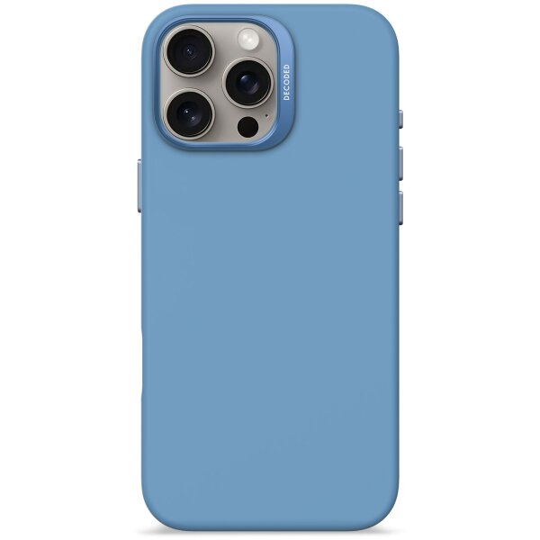 Décodé AntiMicrobien Coque arrière en silicone iPhone 16 Pro Max Bleu clair