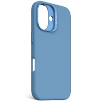 Decoded AntiMicrobial Silicone Backcover für iPhone 16 Light Blue
