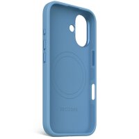 Decoded AntiMicrobial Silicone Backcover für iPhone 16 Light Blue