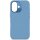 Decoded AntiMicrobial Silicone Backcover für iPhone 16 Light Blue
