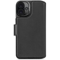 Decoded Leather Detachable Wallet Etui für iPhone 16 Plus - Schwarz