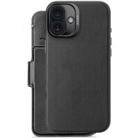 Decoded Leather Detachable Wallet Etui für iPhone 16 Plus - Schwarz