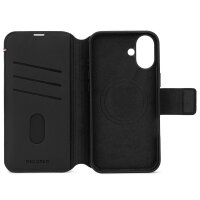 Decoded Leather Detachable Wallet Etui für iPhone 16 Plus - Schwarz