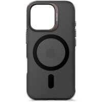 Decoded Recycled Plastic Backcover für iPhone 16 Pro Transparent Black