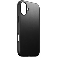 Nomad Modern Leather Leder Case Hülle für Apple iPhone 16 Plus - Schwarz