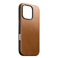 Nomad Modern Leather Leder Case Hülle für Apple iPhone 16 Pro - English Tan