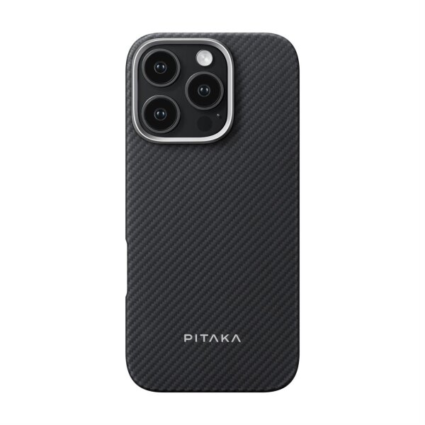 Pitaka MagEZ Case 6 600D für iPhone 16 Pro - Black/Grey Twill