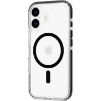 Tech21 EvoCrystal MagSafe Hülle für iPhone 16 - Schwarz