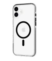 Tech21 EvoCrystal MagSafe Hülle für iPhone 16 Plus - Schwarz