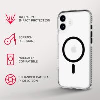 Tech21 EvoCrystal MagSafe Hülle für iPhone 16 Plus - Schwarz