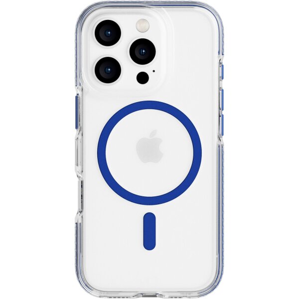 Tech21 EvoCrystal MagSafe Hülle für iPhone 16 Pro - Blau