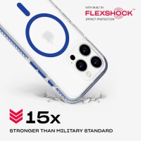 Tech21 EvoCrystal MagSafe Hülle für iPhone 16 Pro - Blau