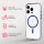 Tech21 EvoCrystal MagSafe Hülle für iPhone 16 Pro - Blau