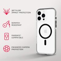 Tech21 EvoCrystal MagSafe Hülle für iPhone 16 Pro Max - Schwarz