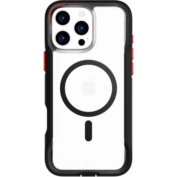 Funda Tech21 EvoPro MagSafe para iPhone 16 Pro Max - Negro transparente