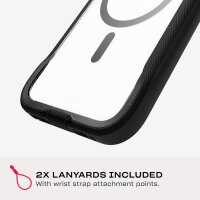 Funda Tech21 EvoPro MagSafe para iPhone 16 Pro Max - Negro transparente