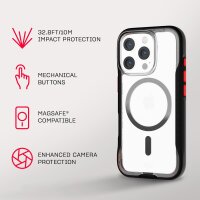 Tech21 EvoPro Funda MagSafe para iPhone 16 Pro - Negro transparente