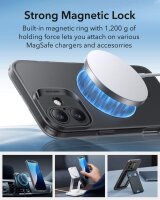ESR Zero HaloLock Case Hülle für Apple iPhone 16 Plus -Frosted Schwarz