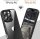 JT Berlin BackCase Pankow Hybrid Hülle f. iPhone 16 Pro Max -Schwarz/Transparent