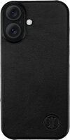 JT Berlin Echtleder BackCase Kreuzberg Hülle für Apple iPhone 16 Plus - Schwarz