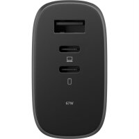 Native Union 67W USB-C PD 3-Port Fast GaN Wall Charger - Schwarz