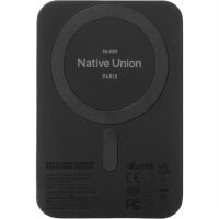 Native Union Classic Magnetic Power Bank 5000mAh - Schwarz
