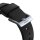 Nomad Active Leather Band Pro Armband Connector Silver für Watch 42/44/45mm - Schwarz
