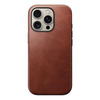 Nomad Modern Leather Case Hülle für iPhone 16 Pro - Olde Dublin Horween