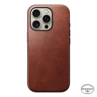Nomad Modern Leather Case Hülle für iPhone 16 Pro - Olde Dublin Horween