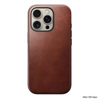 Nomad Modern Leather Case Hülle für iPhone 16 Pro - Olde Dublin Horween