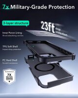 ESR Cyber Armor HaloLock Case Stash Stand Apple iPhone 16...